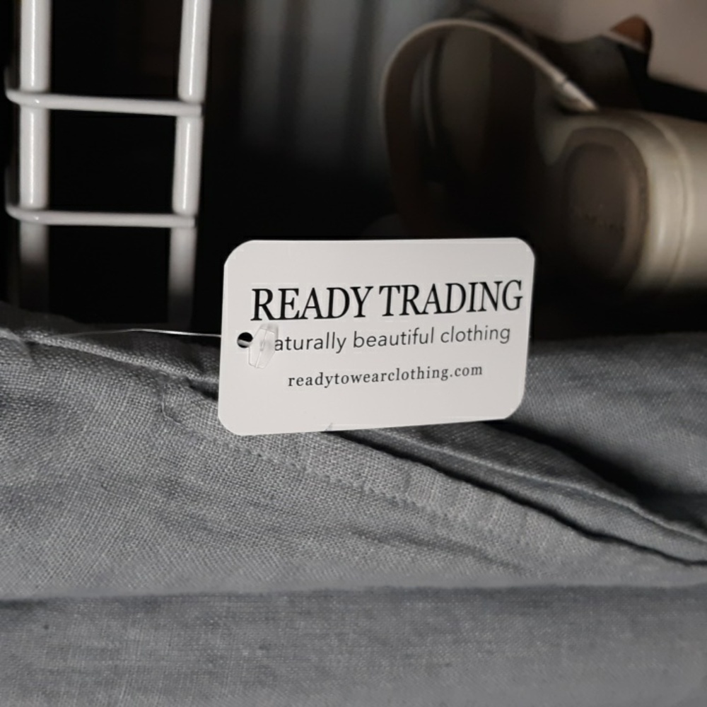 SALE!! READY TRADING California Overalls 100% Cotton Linen, Gray, Sz S/M - Picture 7 of 16